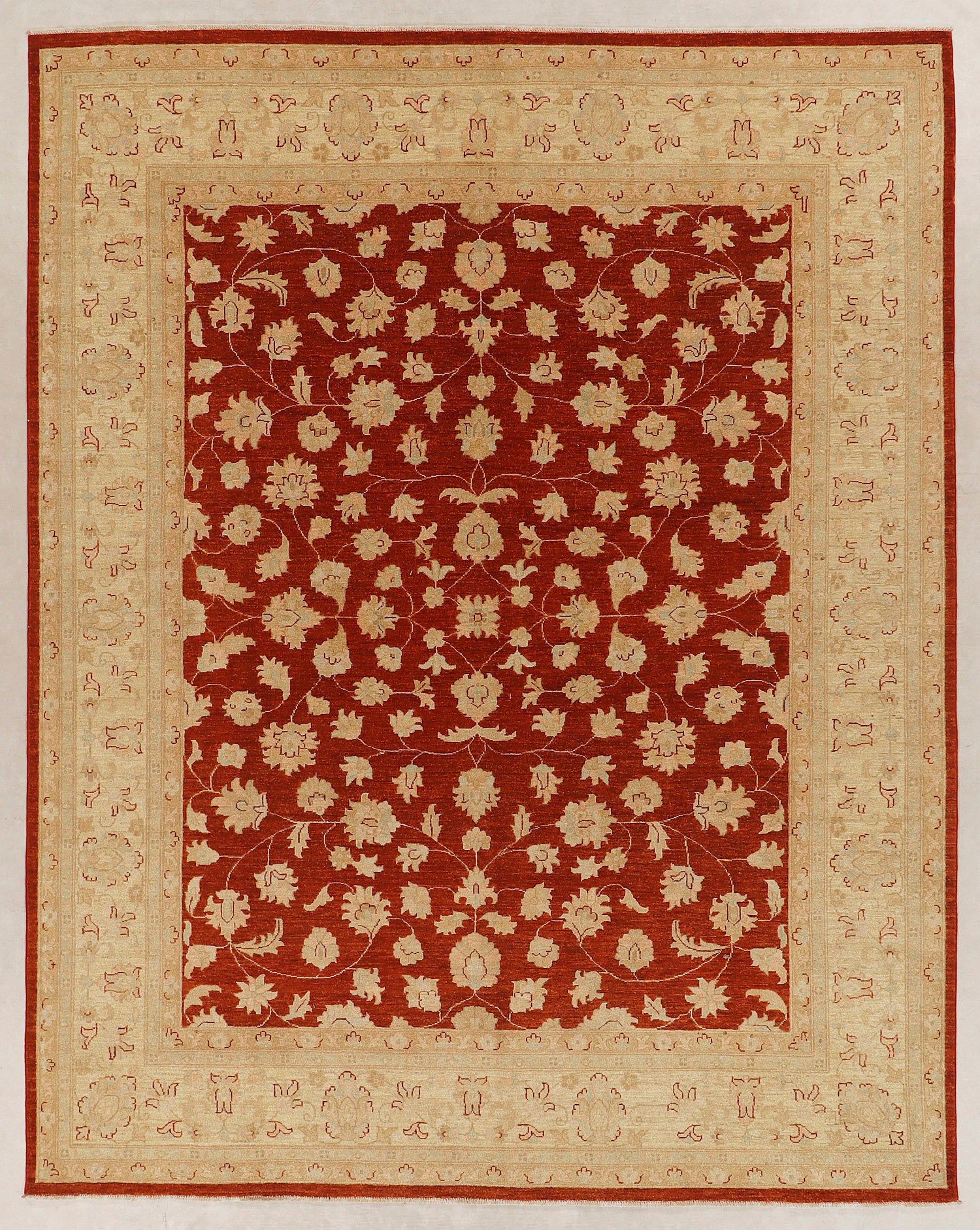 Ziegler Persian Hand Knotted Wool Rug Red 8' x 10'