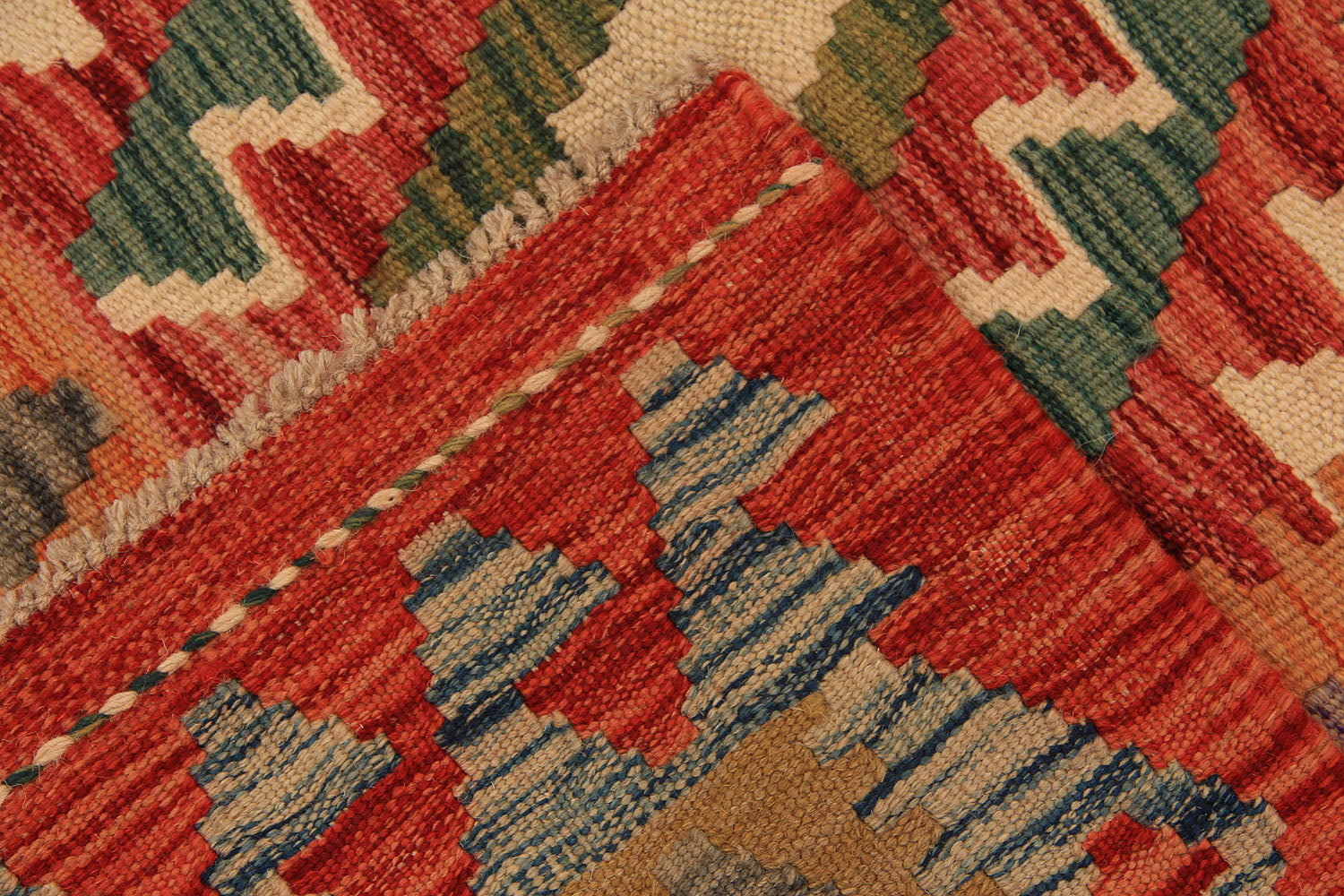 3' X 5' Multy Handmade Veggie Dye Kilim Rug Rectangular