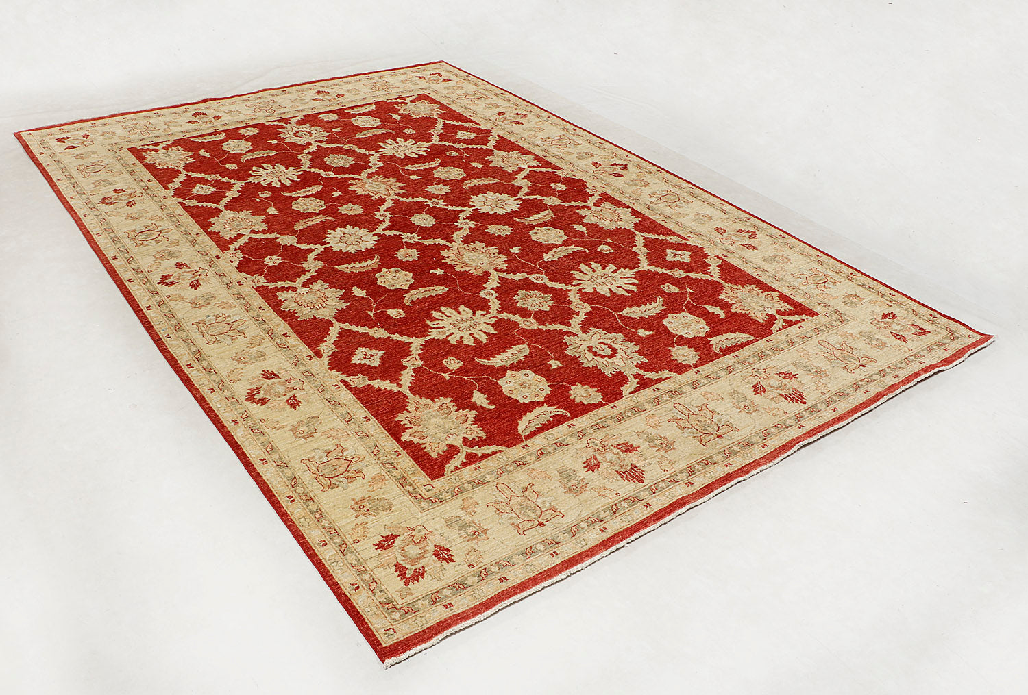 Ziegler Persian Hand Knotted Wool Rug Red 9' x 12'