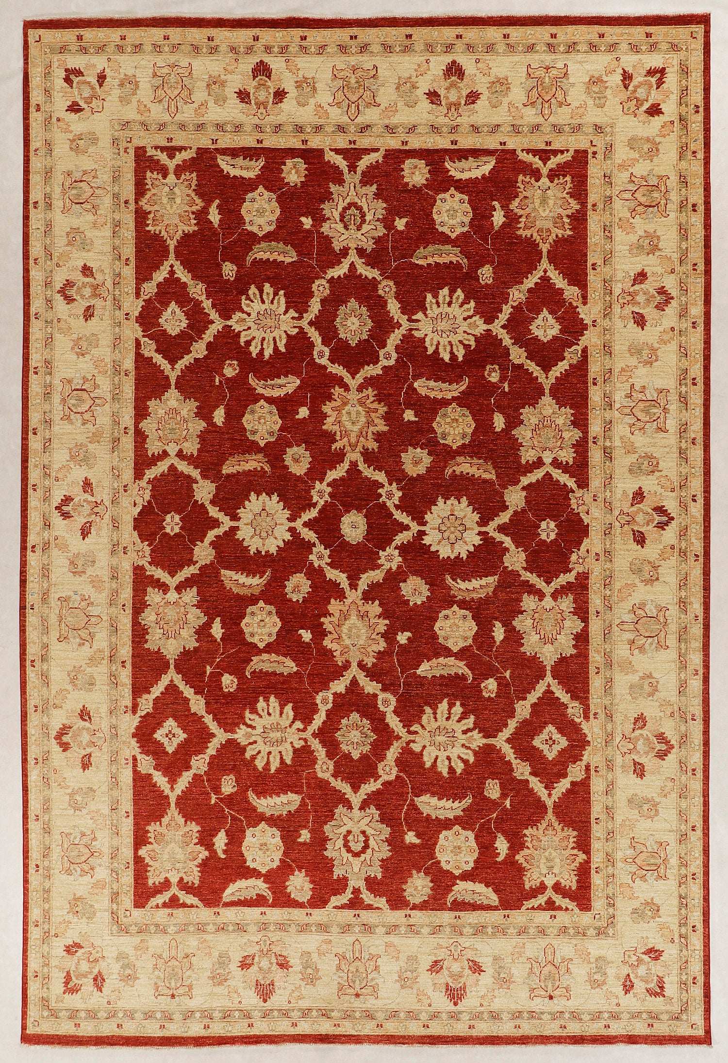 Ziegler Persian Hand Knotted Wool Rug Red 9' x 12'