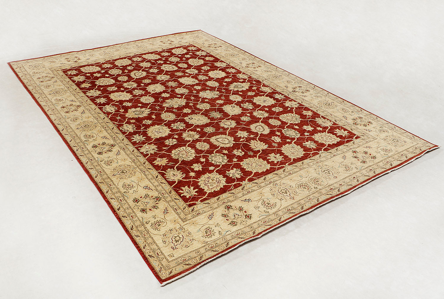 Ziegler Persian Hand Knotted Wool Rug Red 8' x 11'6"