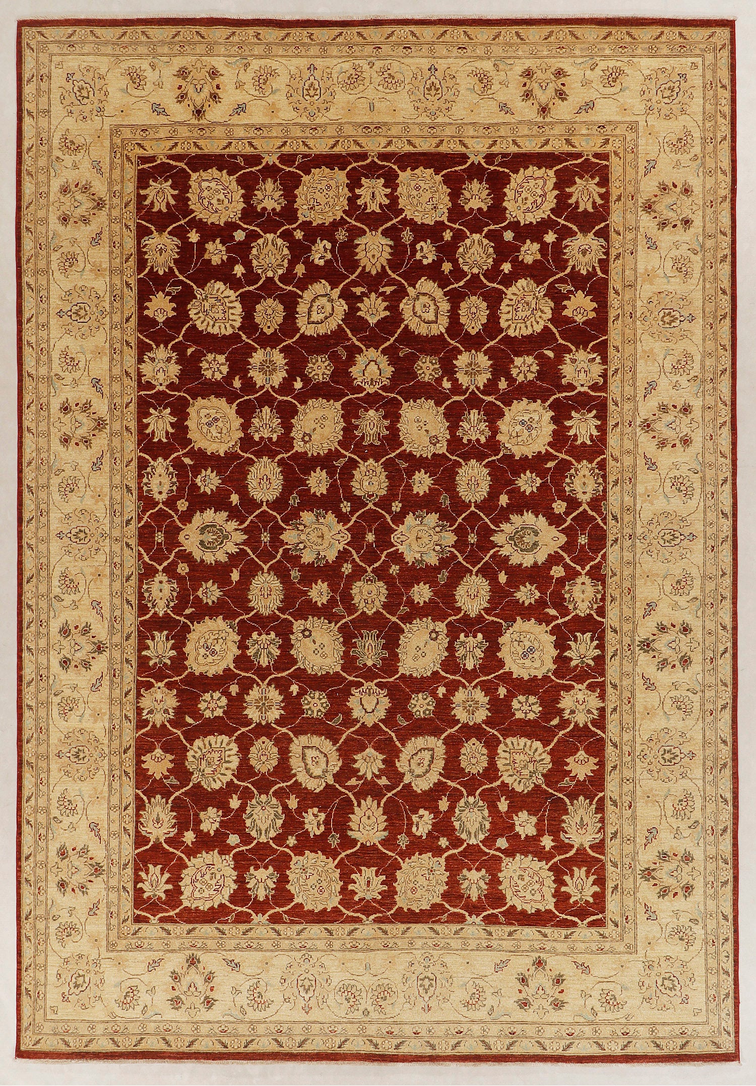 Ziegler Persian Hand Knotted Wool Rug Red 8' x 11'6"