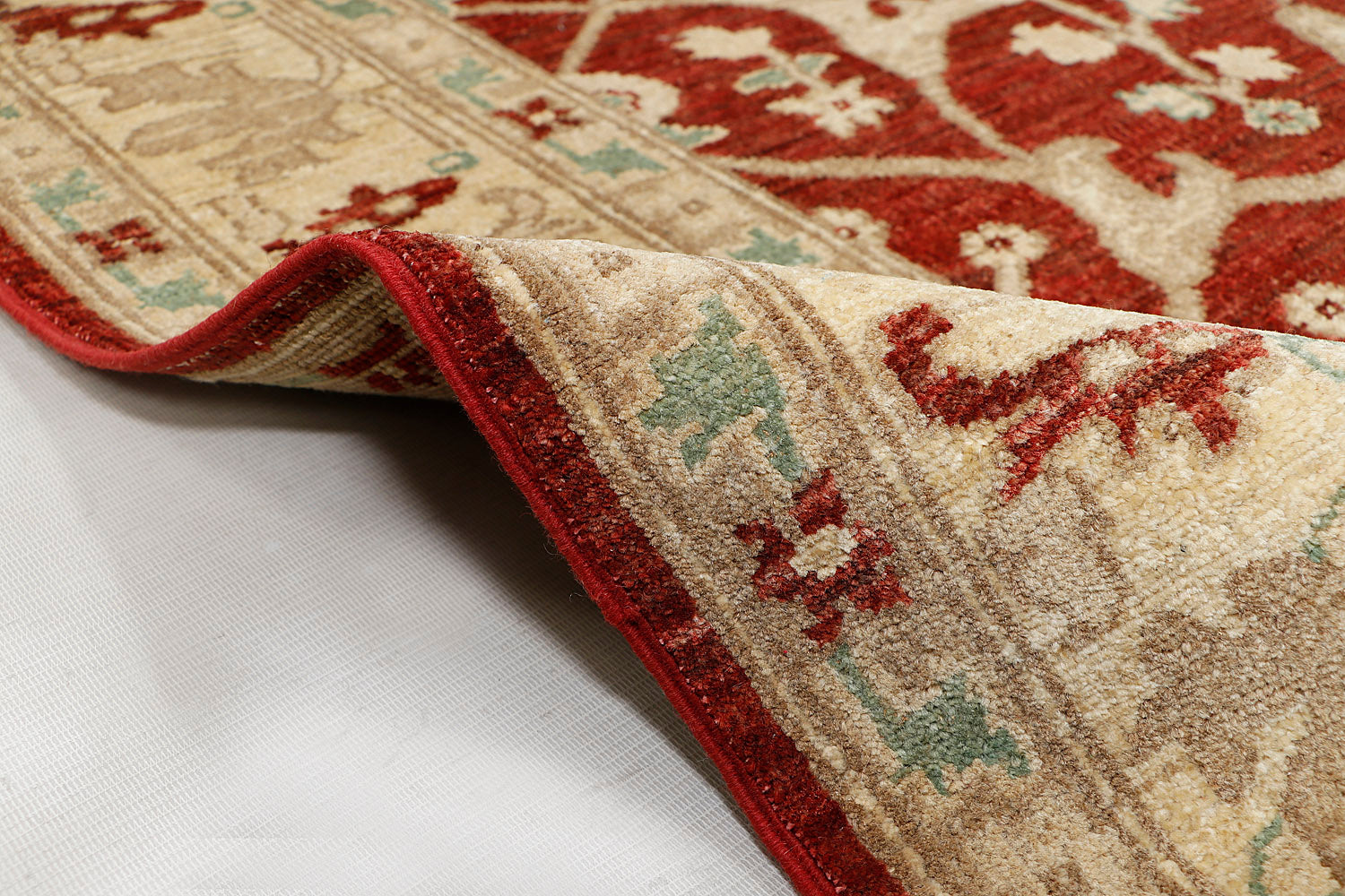 Ziegler Persian Hand Knotted Wool Rug Red 4'6" x 6'6"