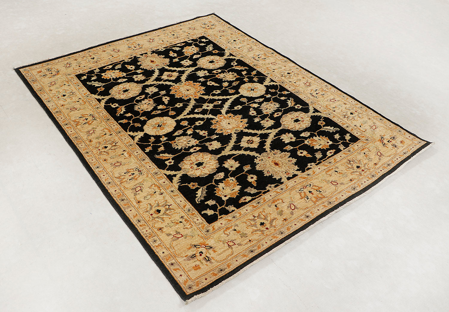 Ziegler Persian Hand Knotted Wool Rug Black