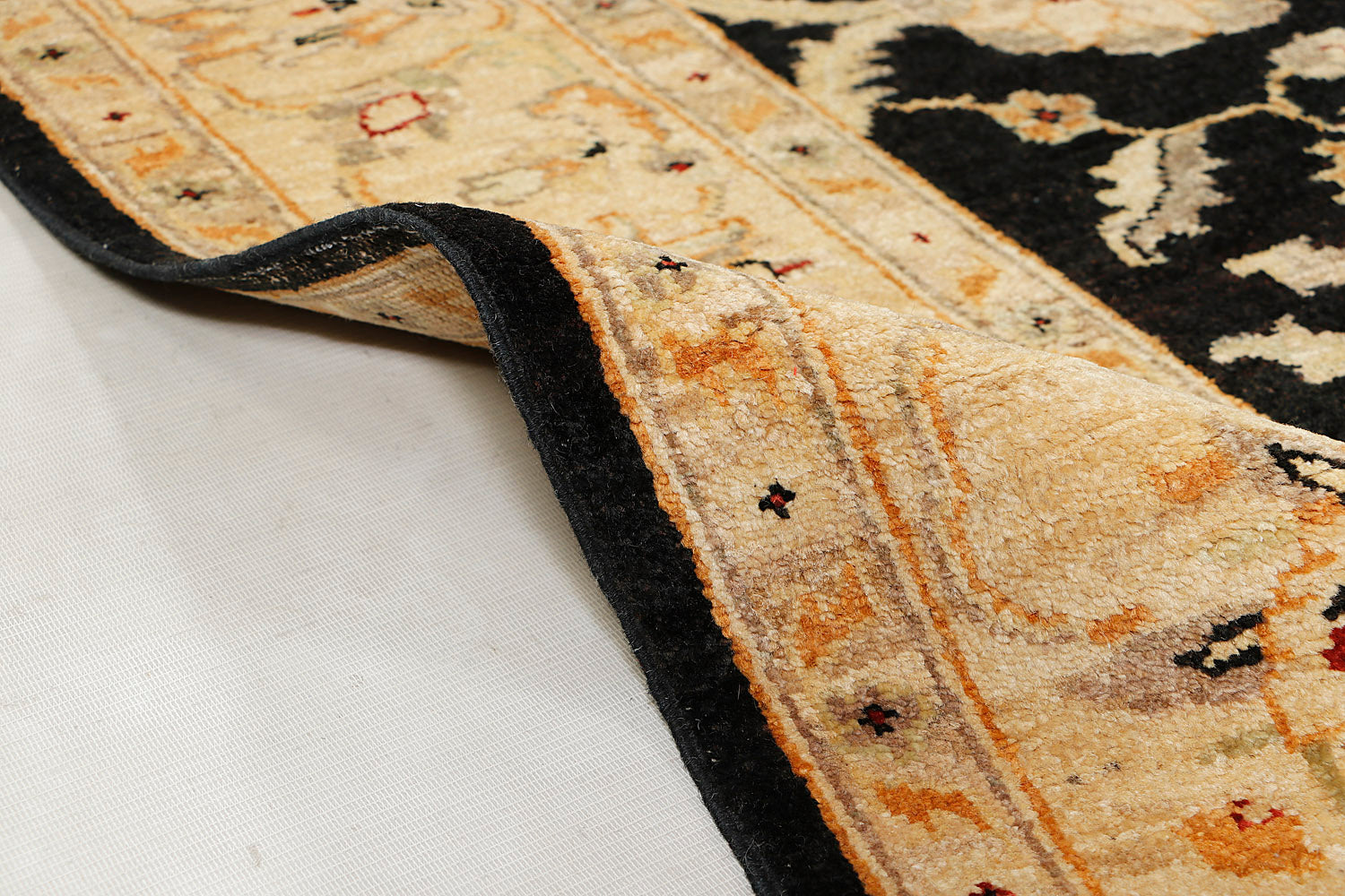 Ziegler Persian Hand Knotted Wool Rug Black