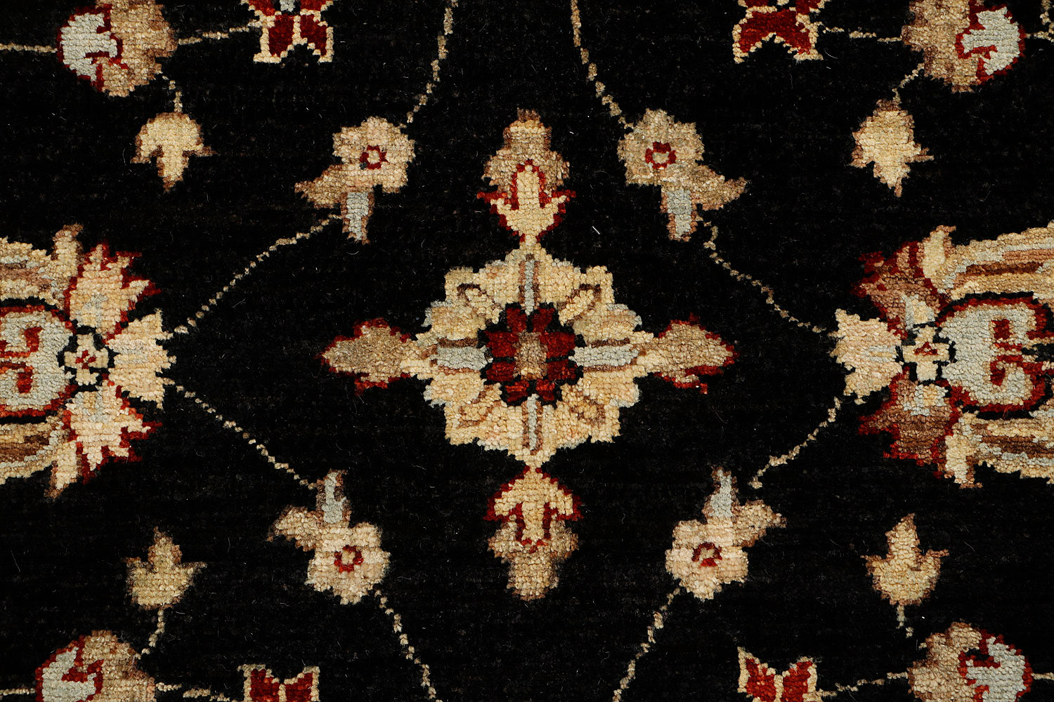 Ziegler Persian Hand Knotted Wool Rug Black 4' x 6'