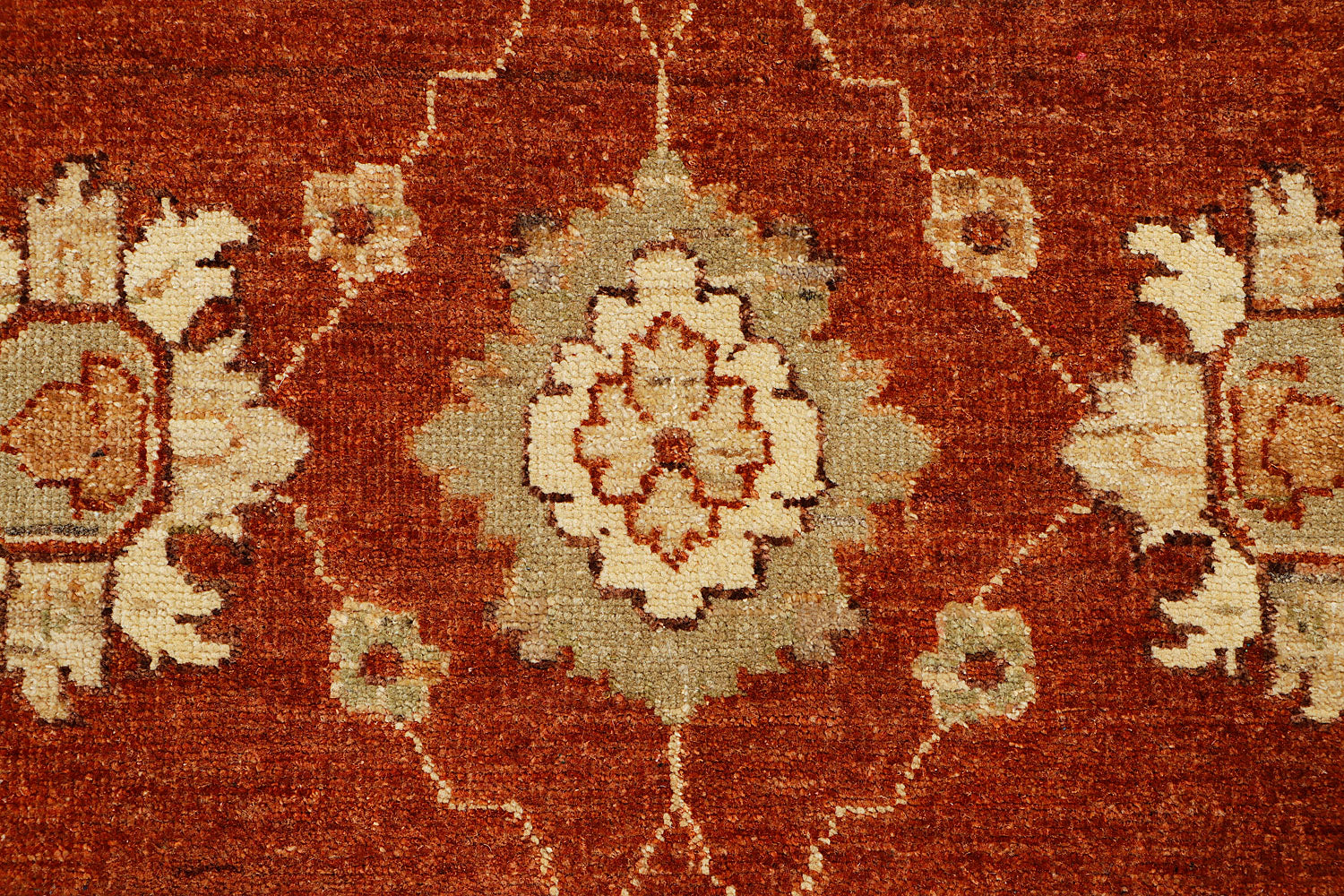 4' x 6' Red Handmade Persian Rug ZIEGLER Rectangular