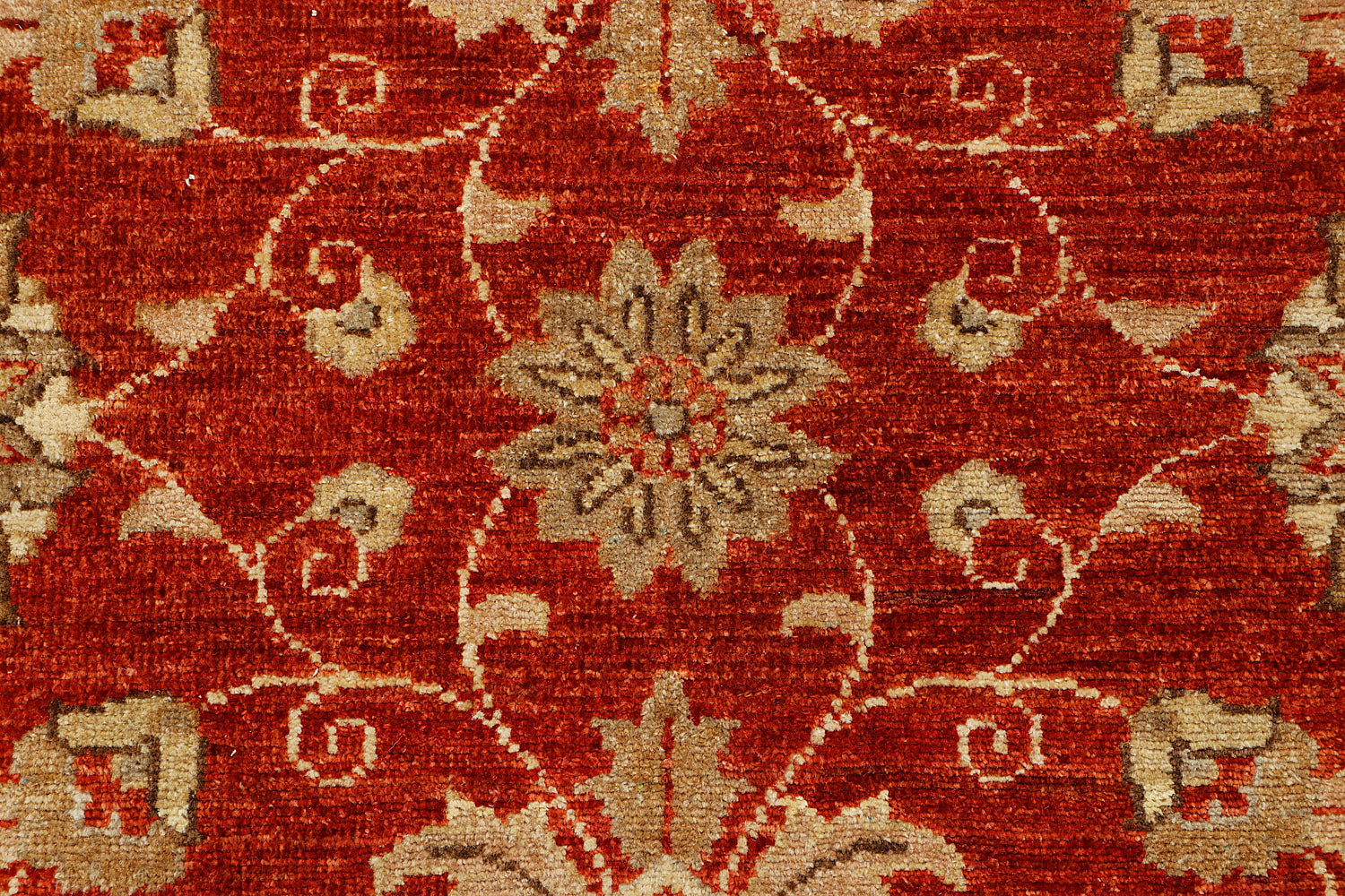 Ziegler Persian Hand Knotted Wool Square Rug Red 5' x 5'