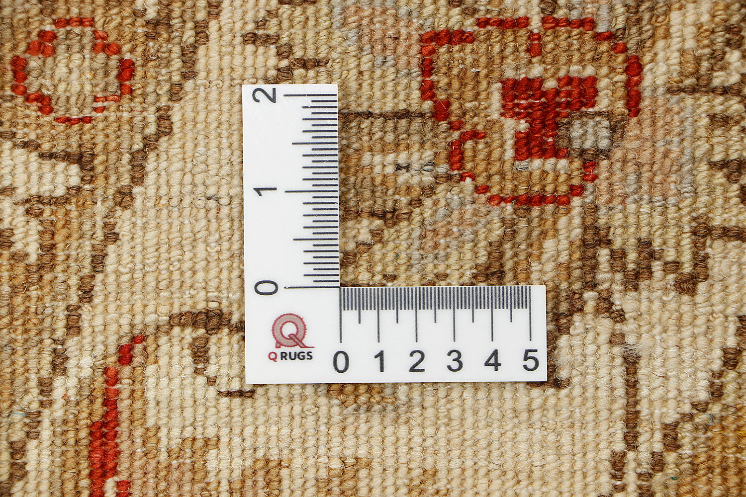 Ziegler Persian Hand Knotted Wool Square Rug Red 5' x 5'