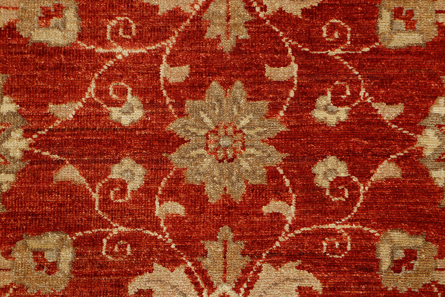 Ziegler Persian Hand Knotted Wool Square Rug Red 5' x 5'