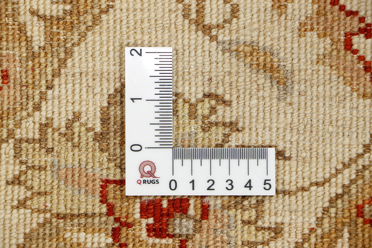 Ziegler Persian Hand Knotted Wool Square Rug Red 5' x 5'