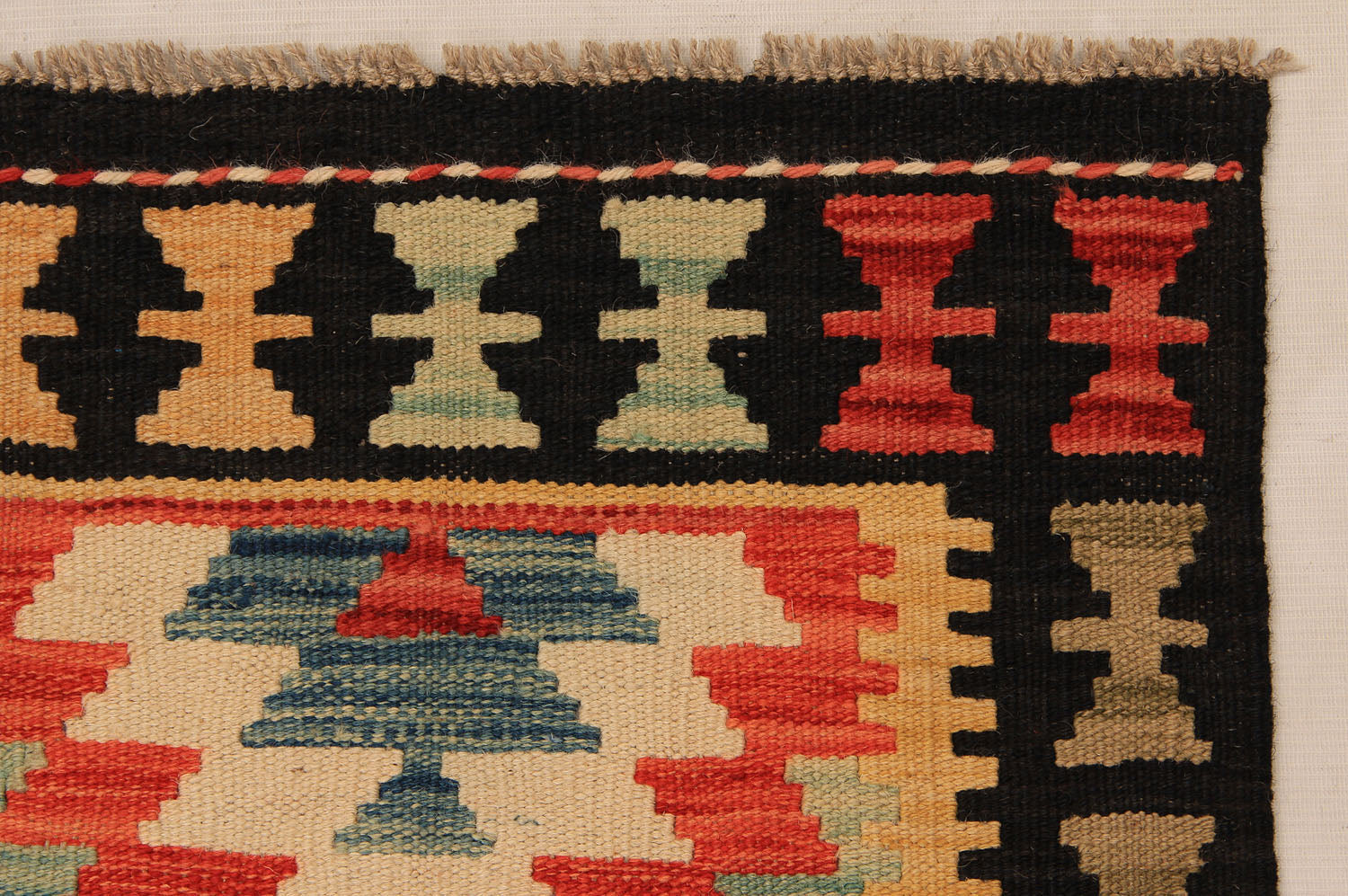 3' X 8' Multy Handmade Veggie Dye Kilim Rug Runner