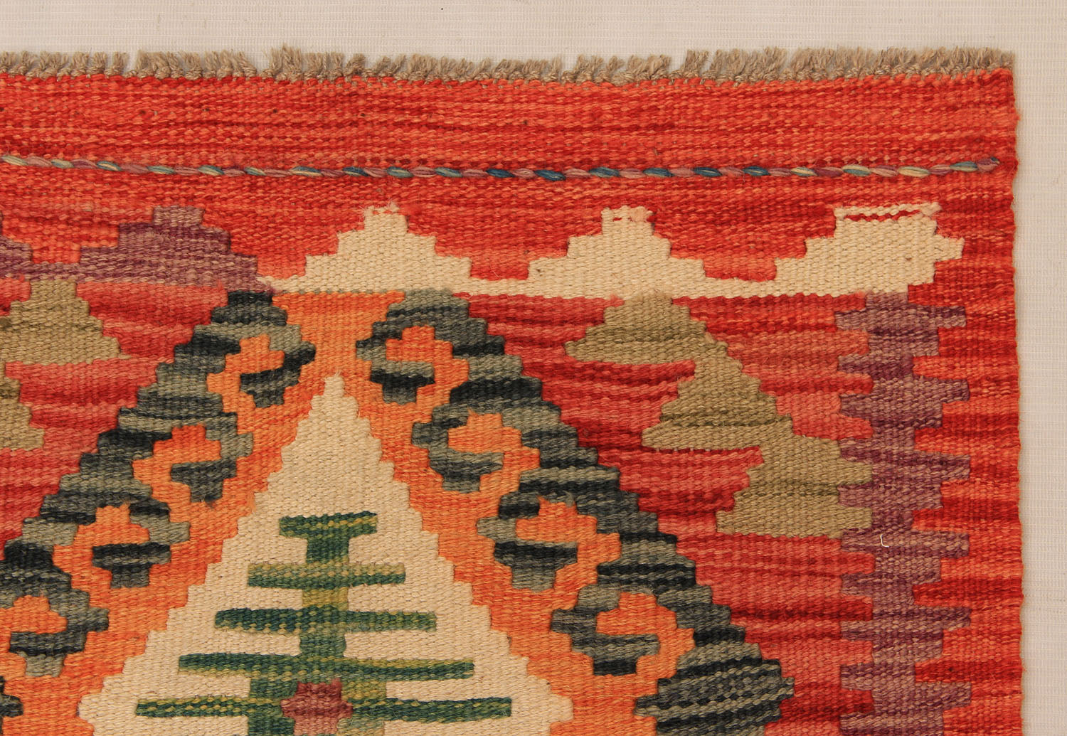 3' X 8' Multy Handmade Veggie Dye Kilim Rug Runner