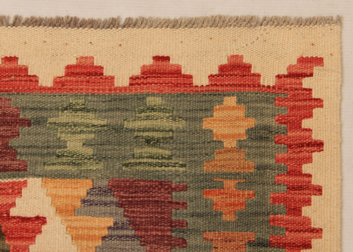 3' X 8' Multy Handmade Veggie Dye Kilim Rug Runner
