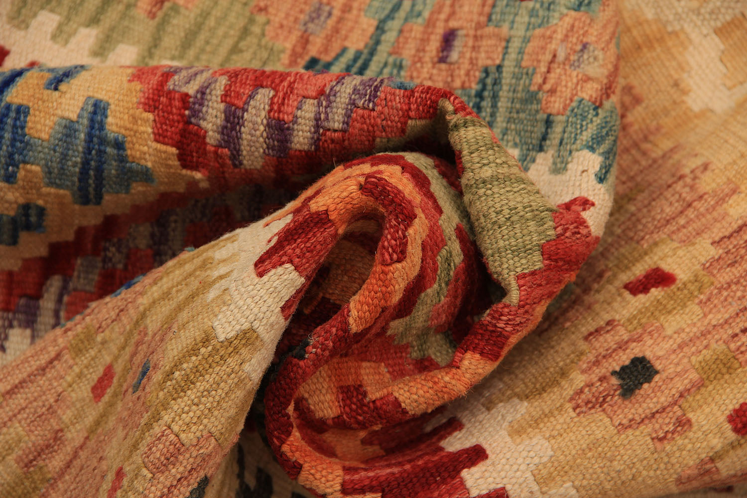 3' X 8' Multy Handmade Veggie Dye Kilim Rug Runner