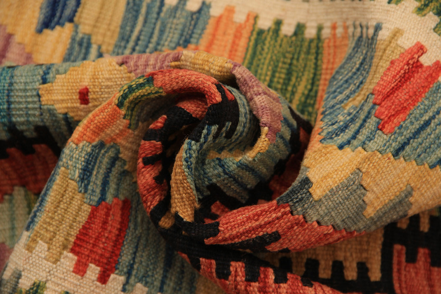 3' X 8' Multy Handmade Veggie Dye Kilim Rug Runner