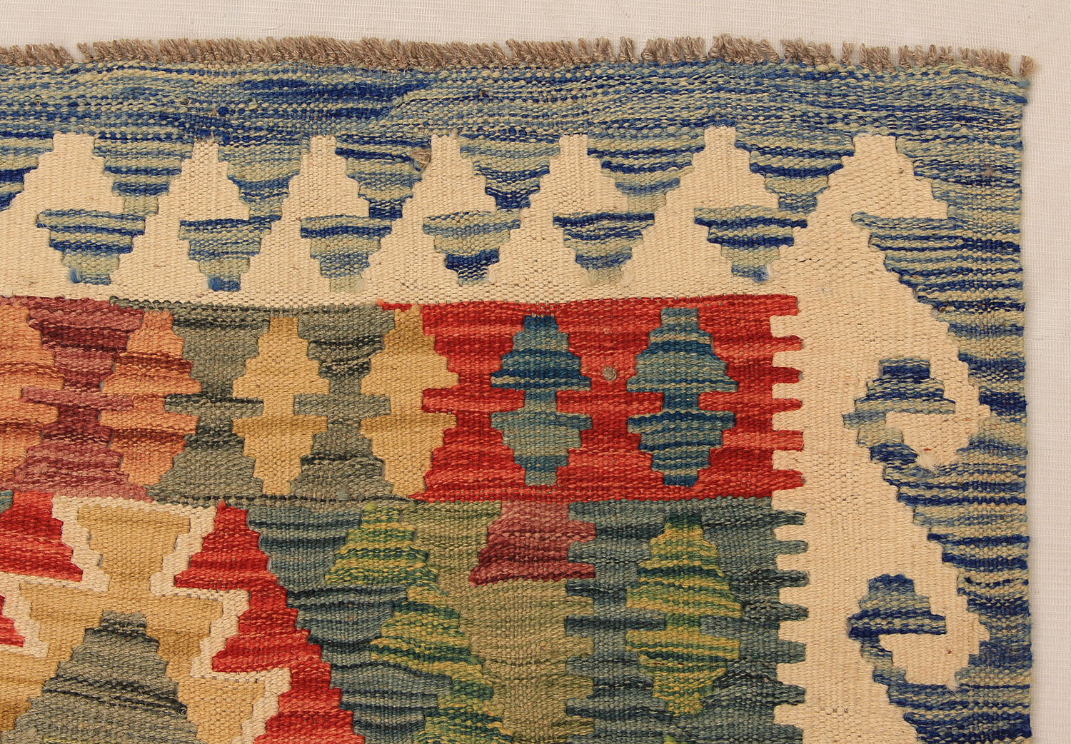 3' X 8' Multy Handmade Veggie Dye Kilim Rug Runner