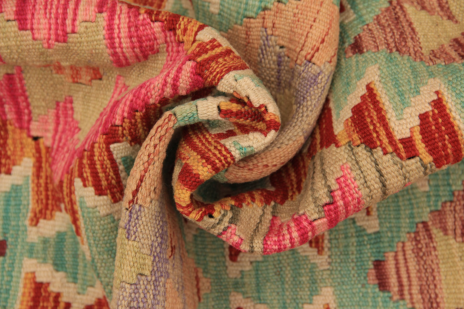 Multy Handmade Veggie Dye Kilim Rug Runner