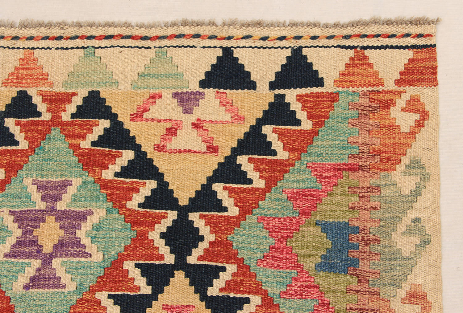Multy Handmade Veggie Dye Kilim Rug Rectangular
