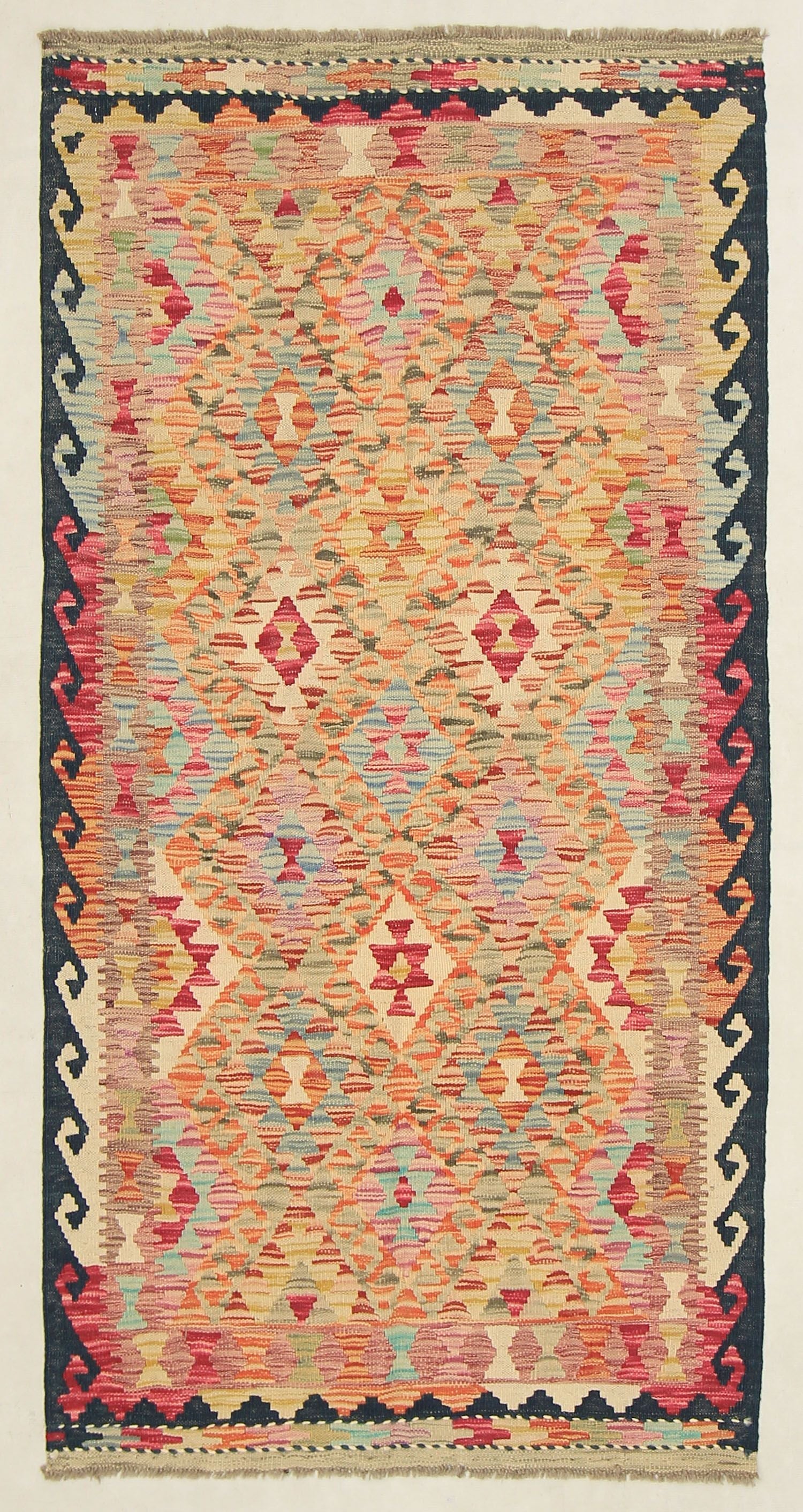 Multy Handmade Veggie Dye Kilim Rug Rectangular