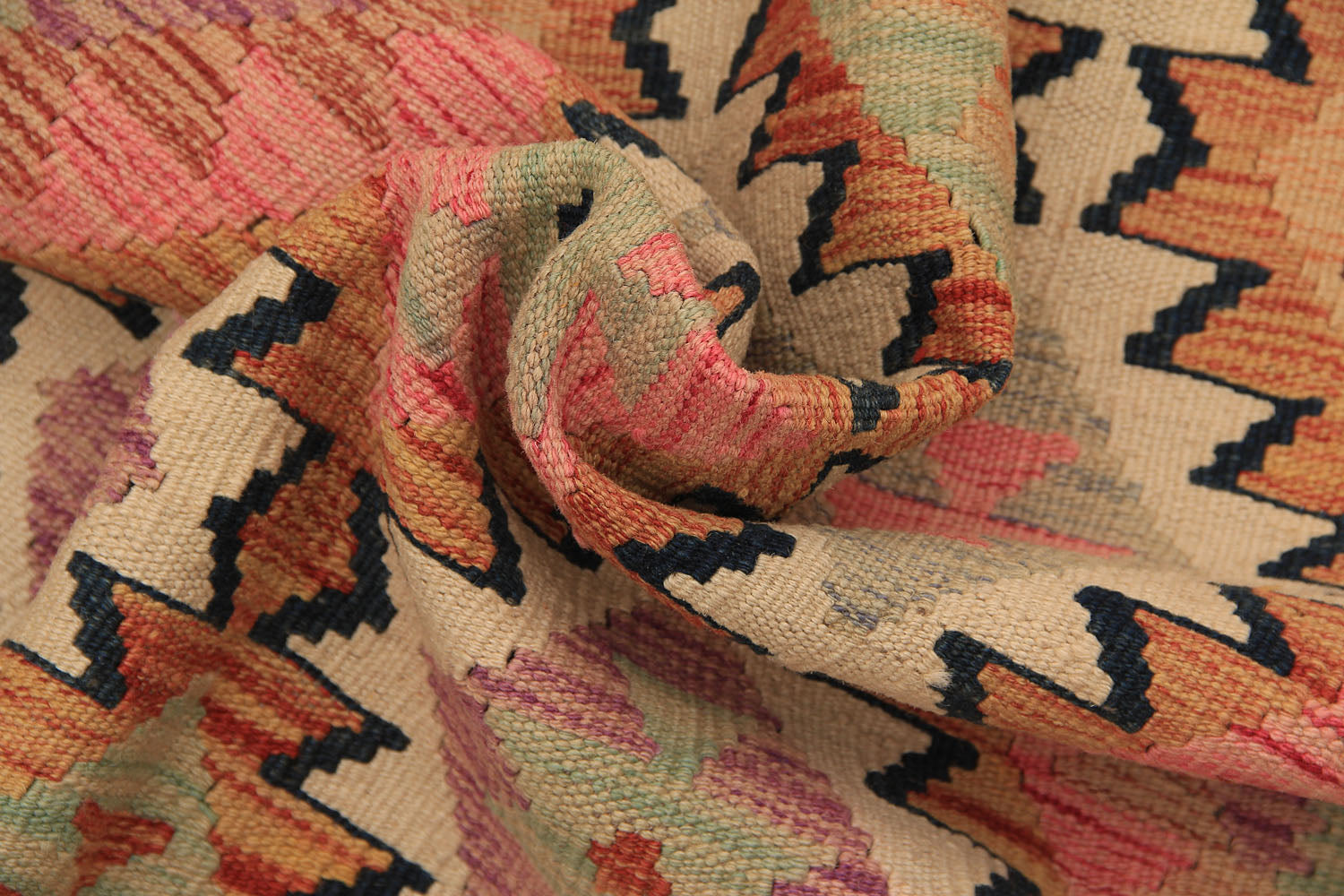 Multy Handmade Veggie Dye Kilim Rug Rectangular
