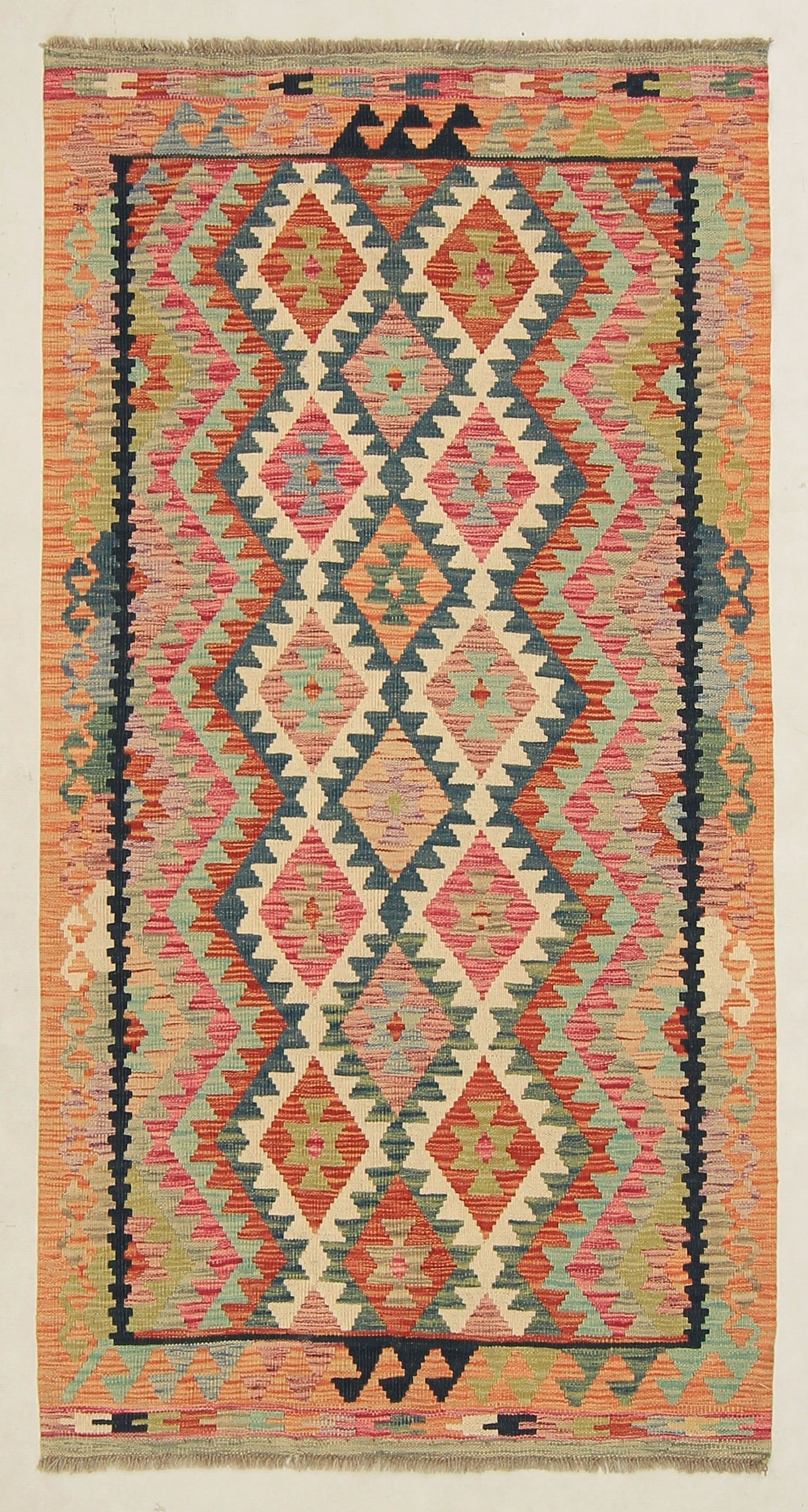 Multy Handmade Veggie Dye Kilim Rug Rectangular