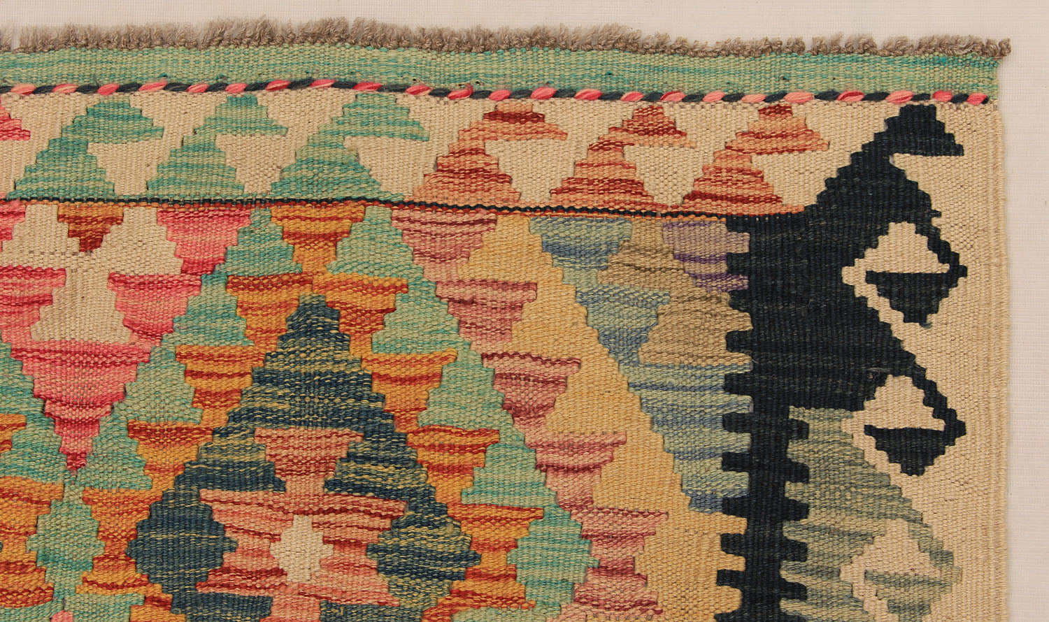 Multy Handmade Veggie Dye Kilim Rug Runner