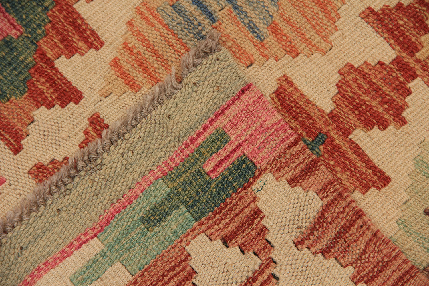 Multy Handmade Veggie Dye Kilim Rug Rectangular