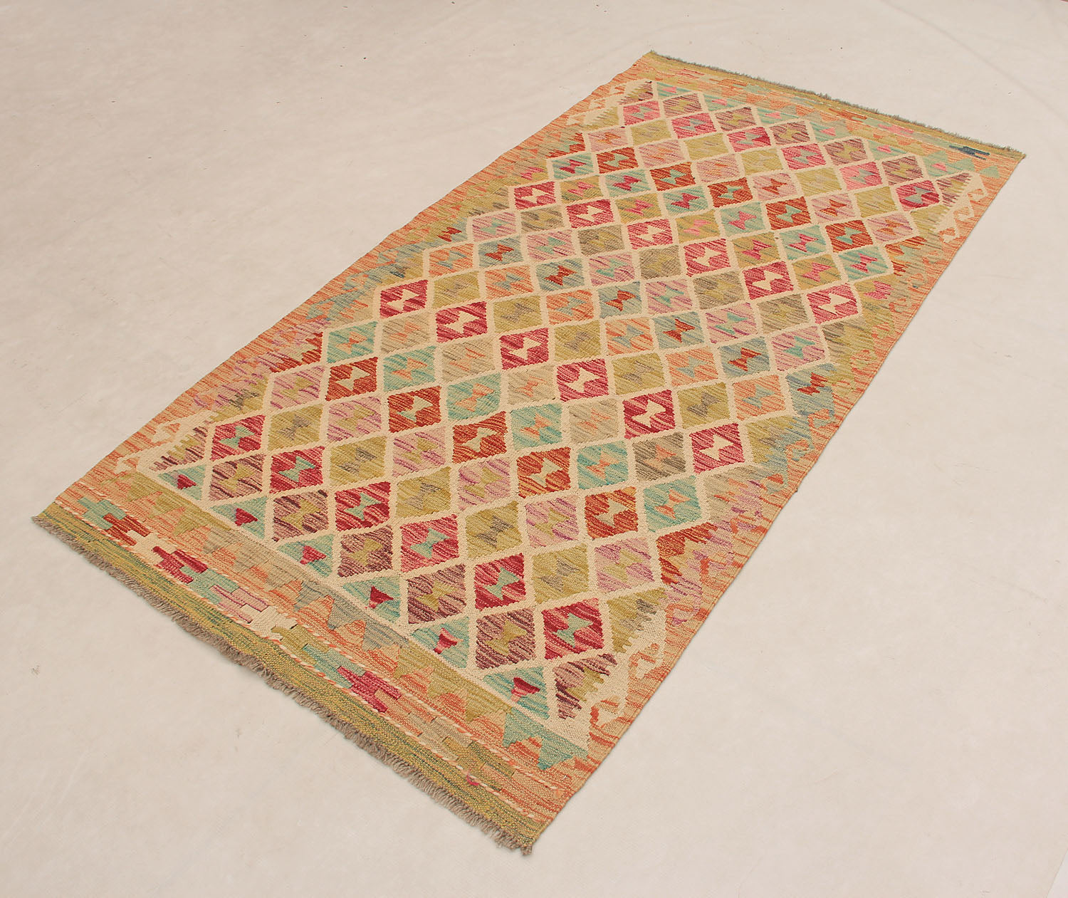 Multy Handmade Veggie Dye Kilim Rug Rectangular