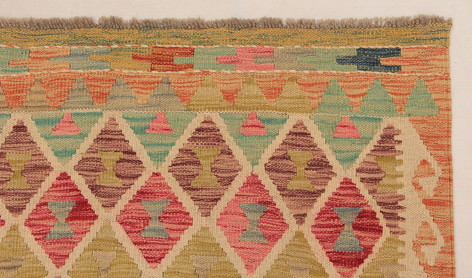 Multy Handmade Veggie Dye Kilim Rug Rectangular