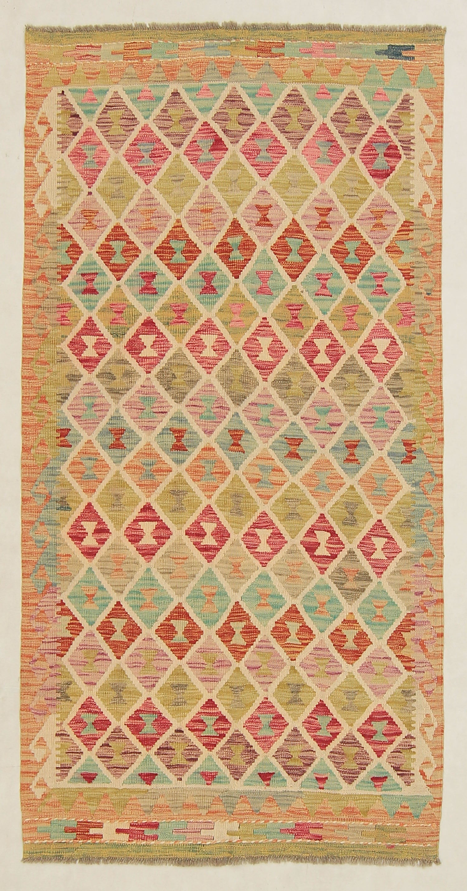 Multy Handmade Veggie Dye Kilim Rug Rectangular