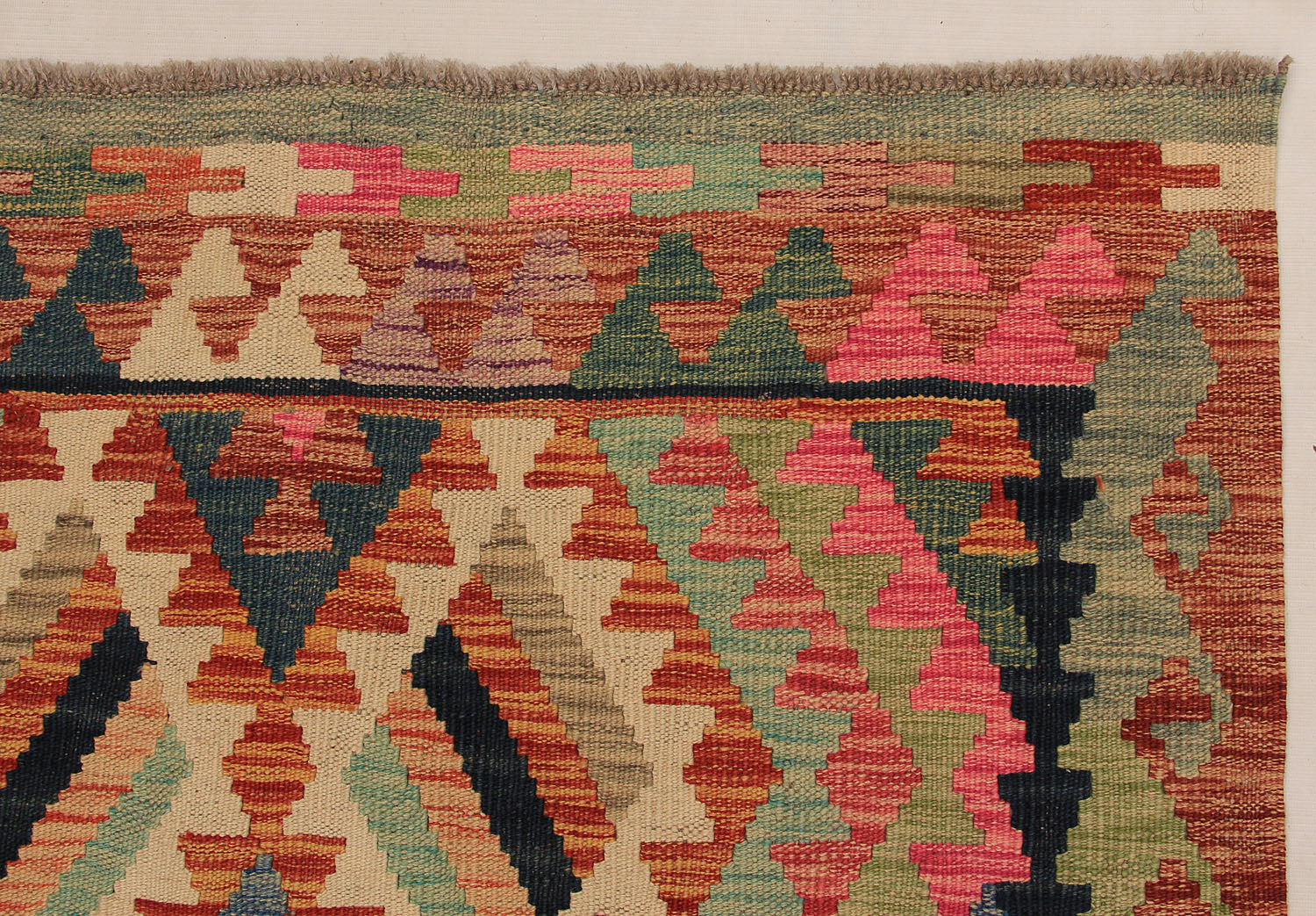 Multy Handmade Veggie Dye Kilim Rug Rectangular