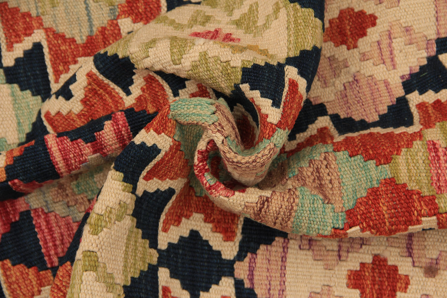 Multy Handmade Veggie Dye Kilim Rug Runner