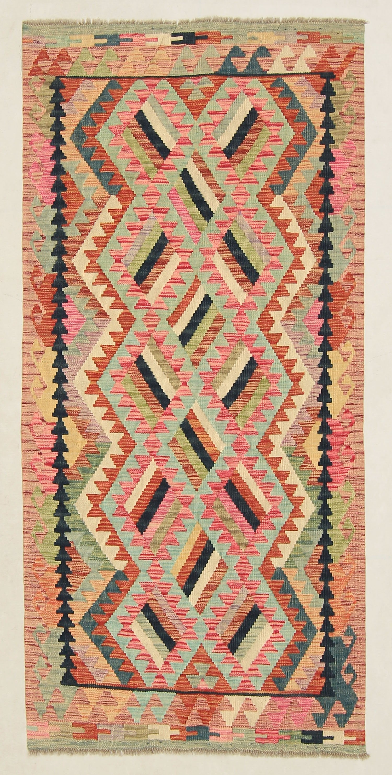 Multy Handmade Veggie Dye Kilim Rug Rectangular