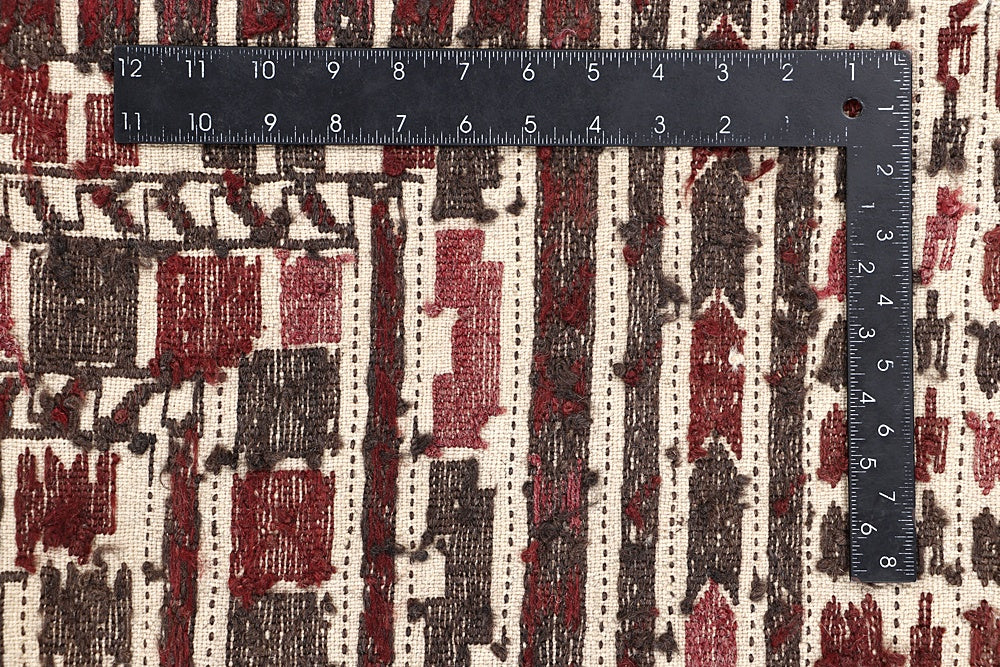 4' 6" x 6' 6 Ivory Handmade Pai Murgh Soumak Kilim Rug Rectangular