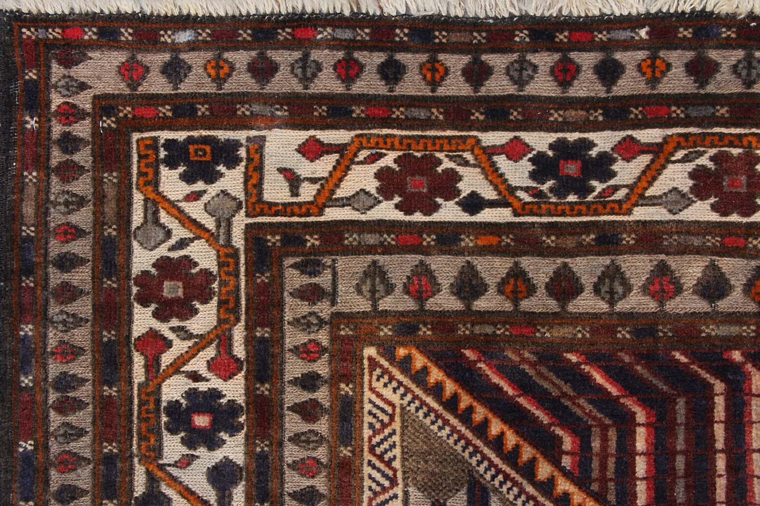 4' x 6' Brown Handmade Berjista Afghan Rug Rectangular