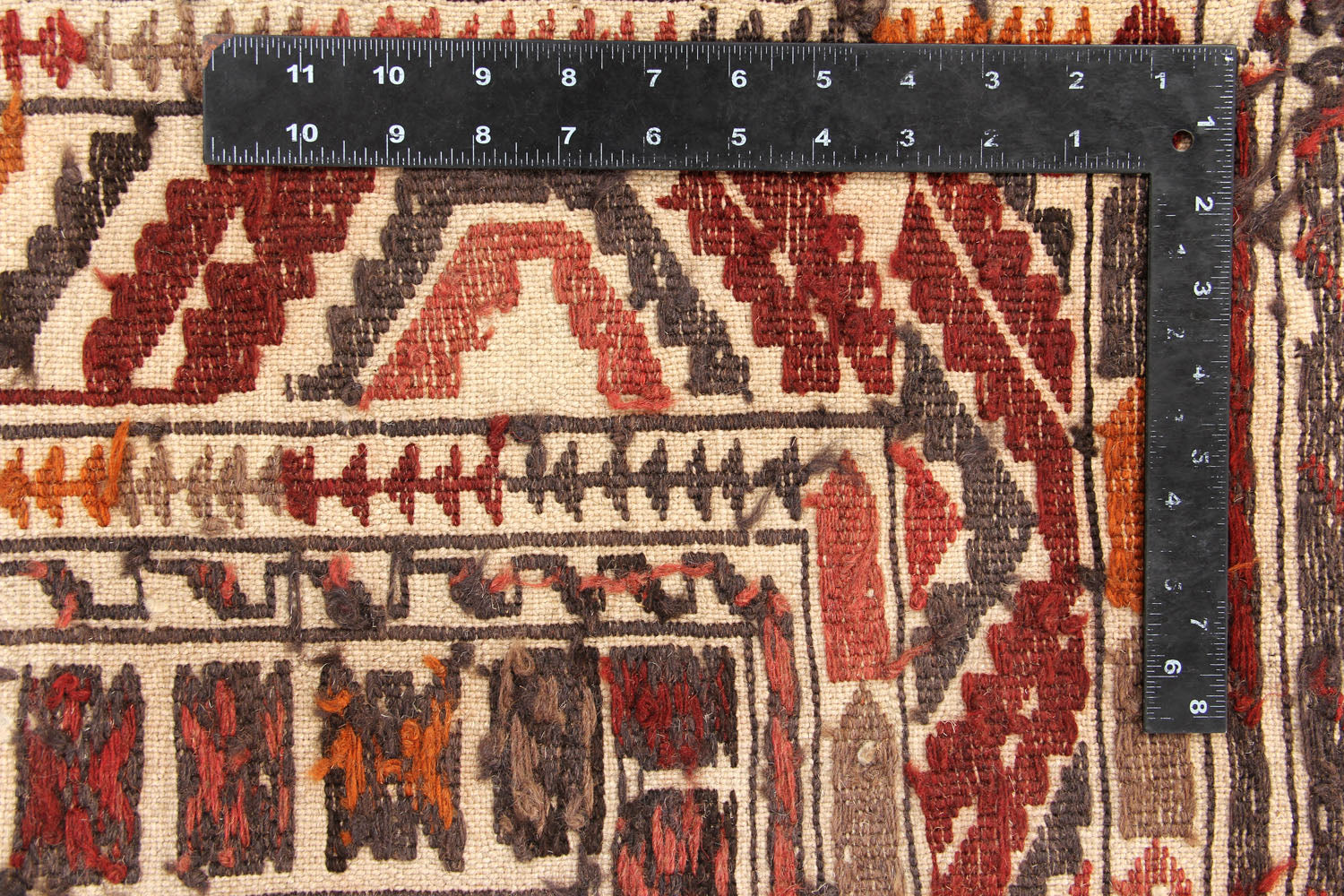 4' x 6' Ivory Handmade Pai Murgh Soumak Kilim Rug Rectangular