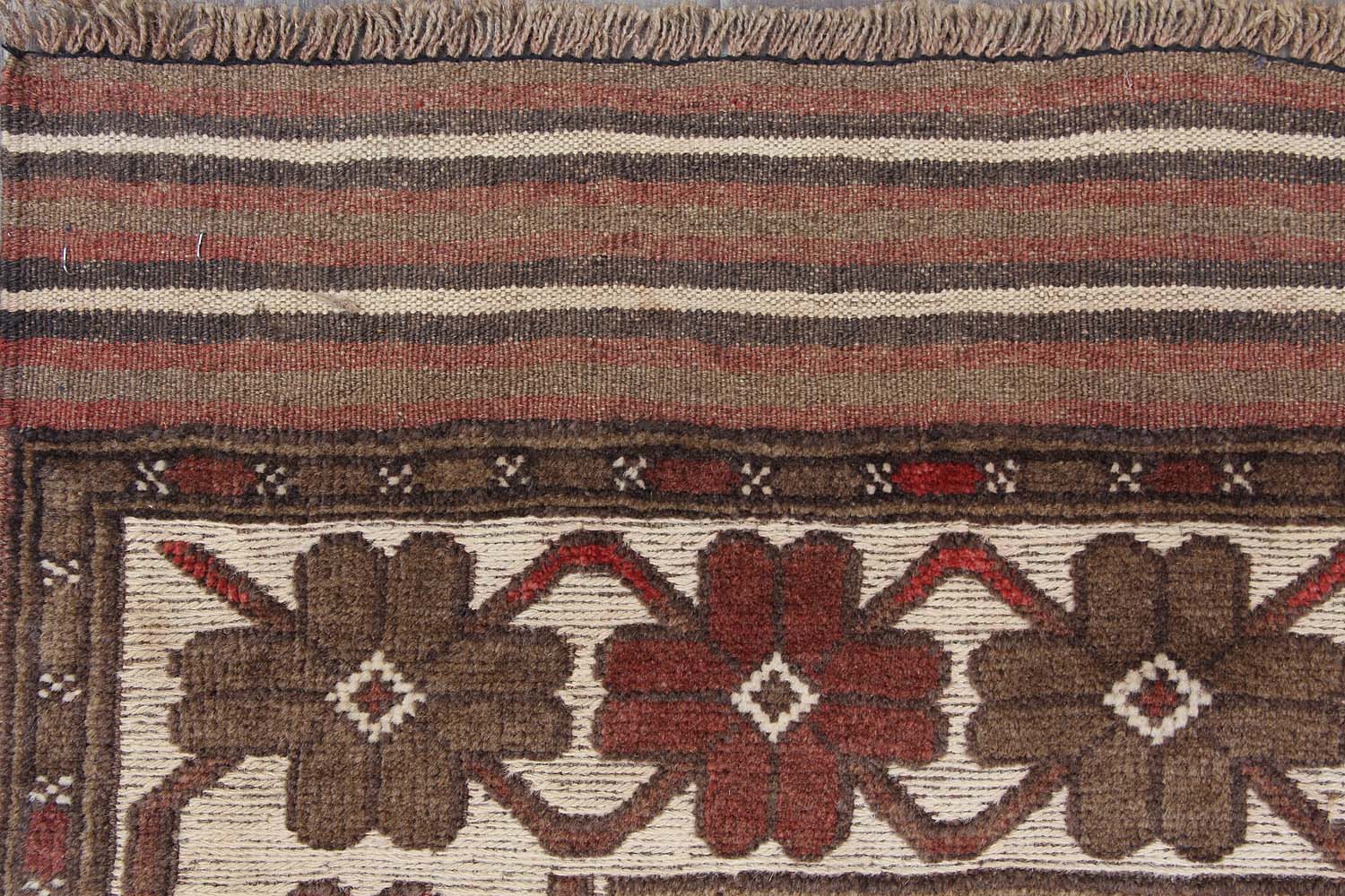 4' x 6' Daar Cheeni Handmade Berjista Afghan Rug Rectangular