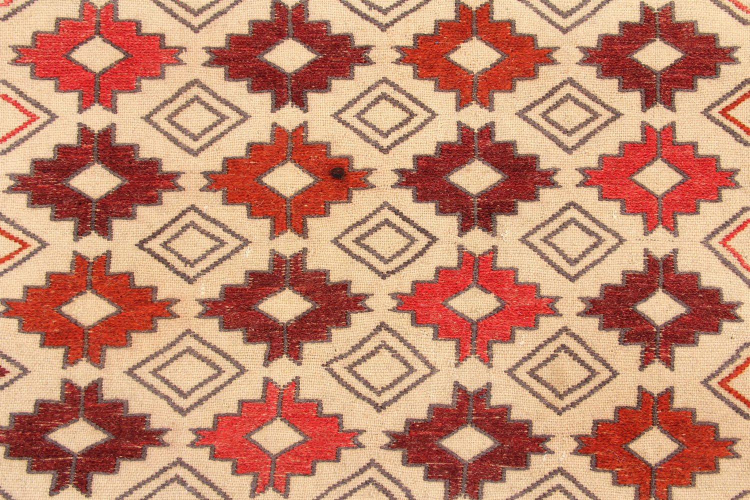 4' x 6' Ivory Handmade Pai Murgh Soumak Kilim Rug Rectangular
