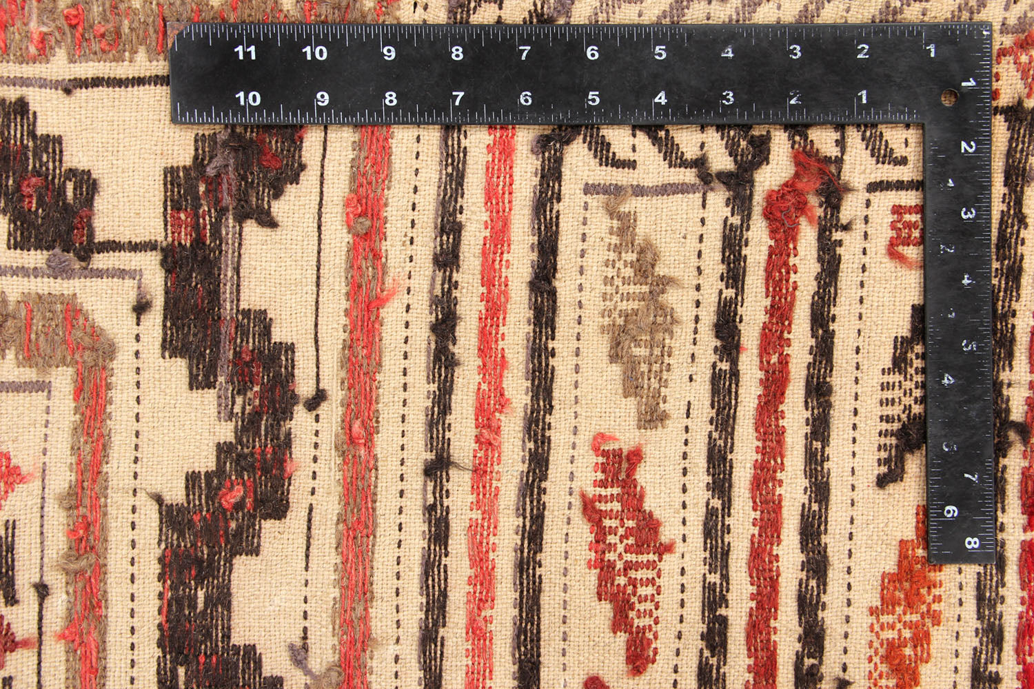 4' x 6' Ivory Handmade Pai Murgh Soumak Kilim Rug Rectangular