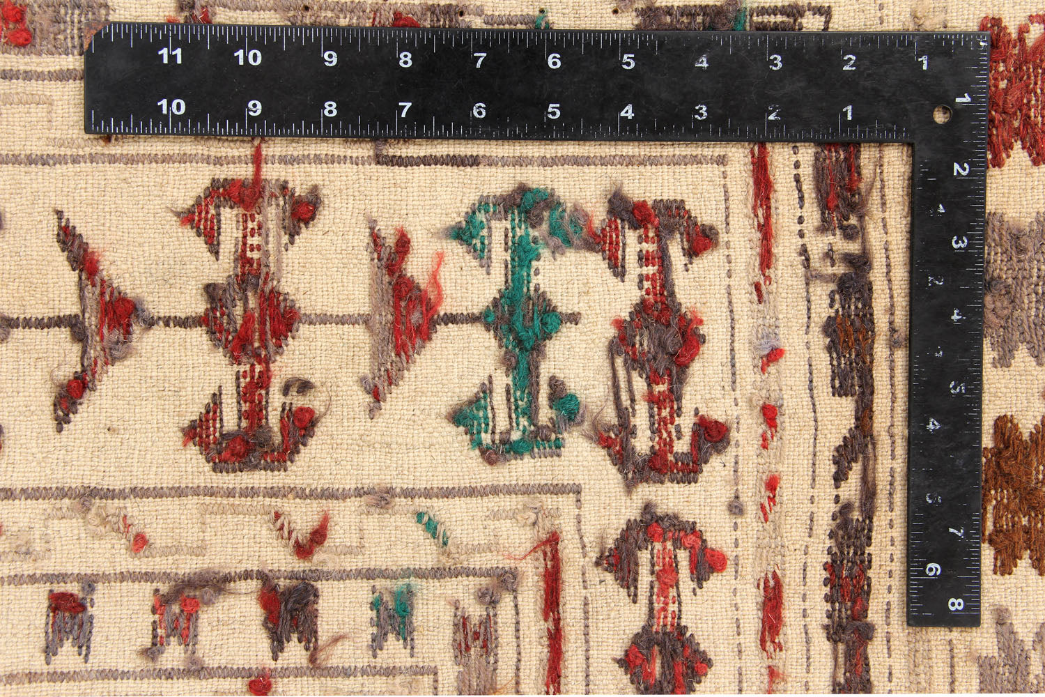 4' x 6' Ivory Handmade Pai Murgh Soumak Kilim Rug Rectangular