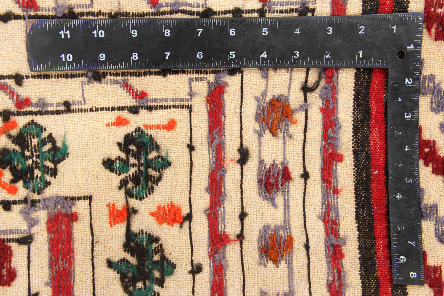 4' x 6' Ivory Handmade Pai Murgh Soumak Kilim Rug Rectangular