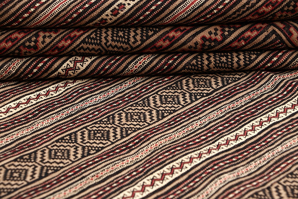 4' 6" x 6' 6 Multy Handmade Laghari Soumak Kilim Rug Rectangular