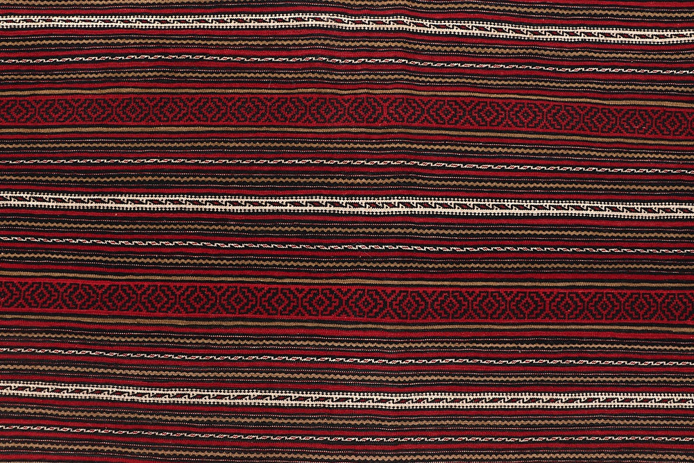 4' 6" x 6' 6 Multy Handmade Laghari Soumak Kilim Rug Rectangular