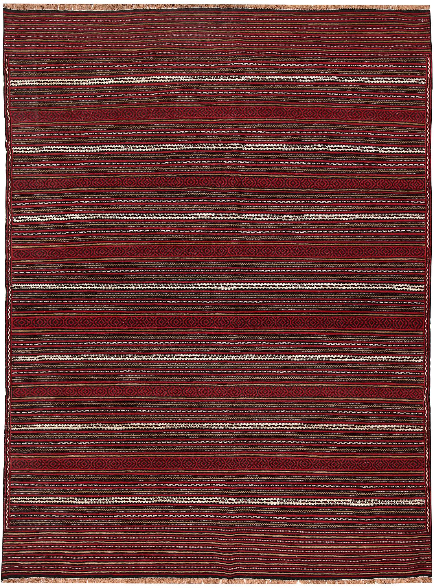 4' 6" x 6' 6 Multy Handmade Laghari Soumak Kilim Rug Rectangular