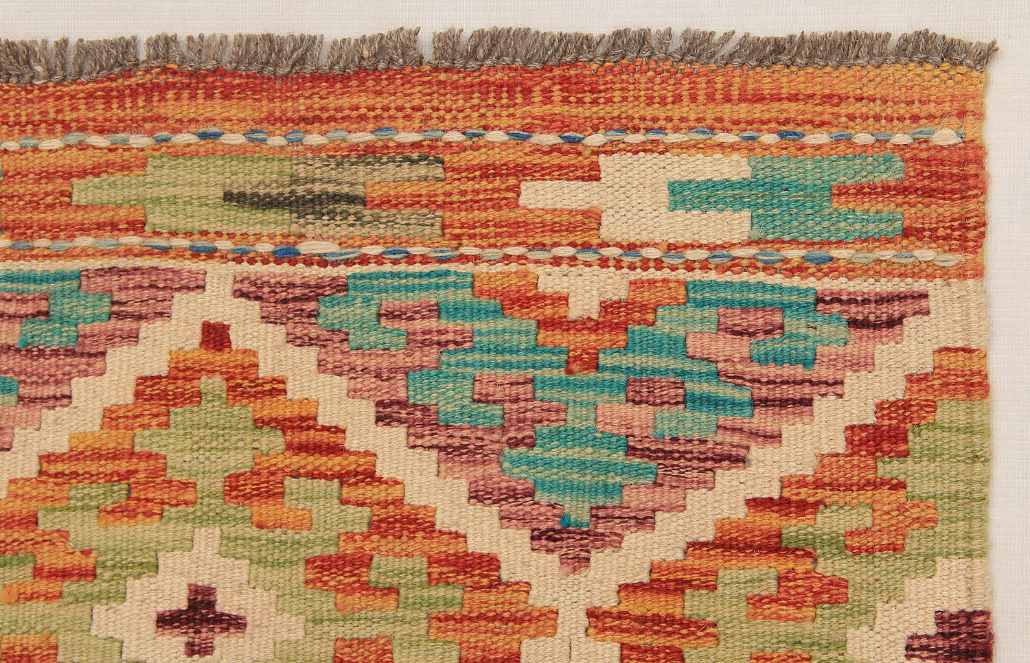 2' X 5' Multy Handmade Veggie Dye Kilim Rug Rectangular