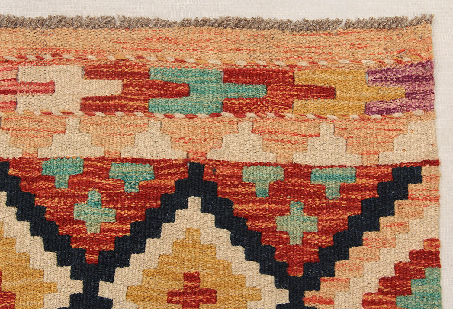 2' X 5' Multy Handmade Veggie Dye Kilim Rug Rectangular