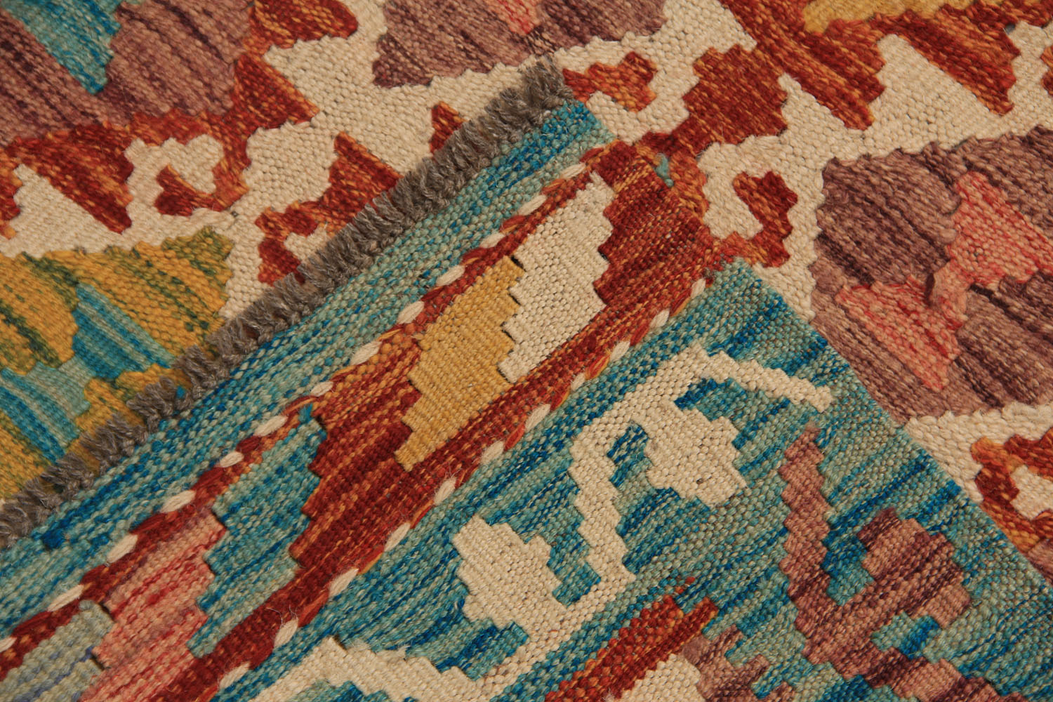 3' X 8' Multy Handmade Veggie Dye Kilim Rug Runner