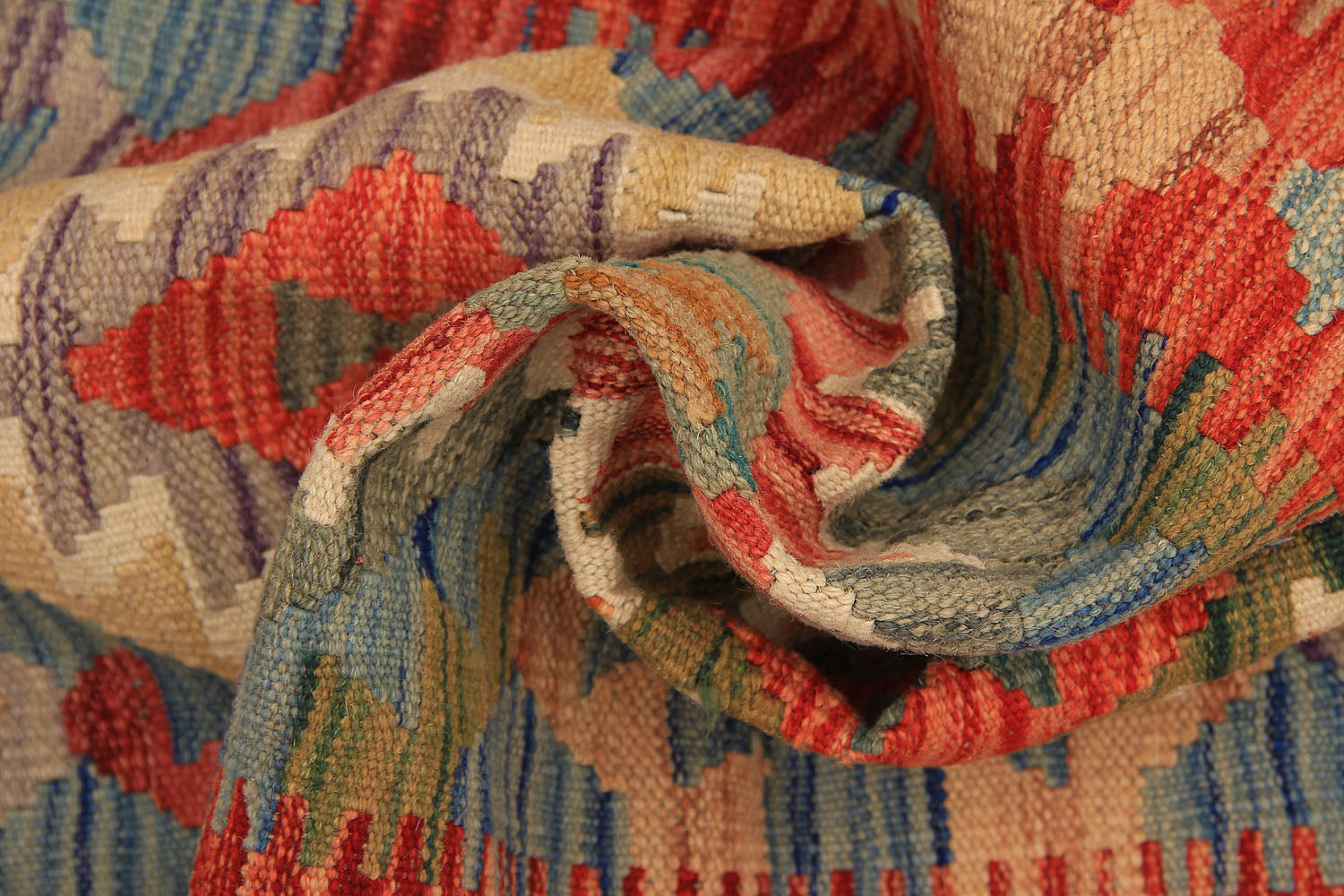 3' X 8' Multy Handmade Veggie Dye Kilim Rug Runner