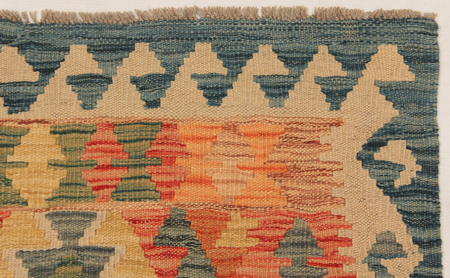 3' X 8' Multy Handmade Veggie Dye Kilim Rug Runner